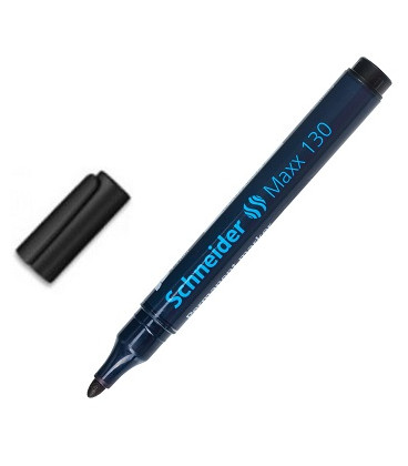 Permanent marker Schneider Maxx 130 rond 1-3mm zwart