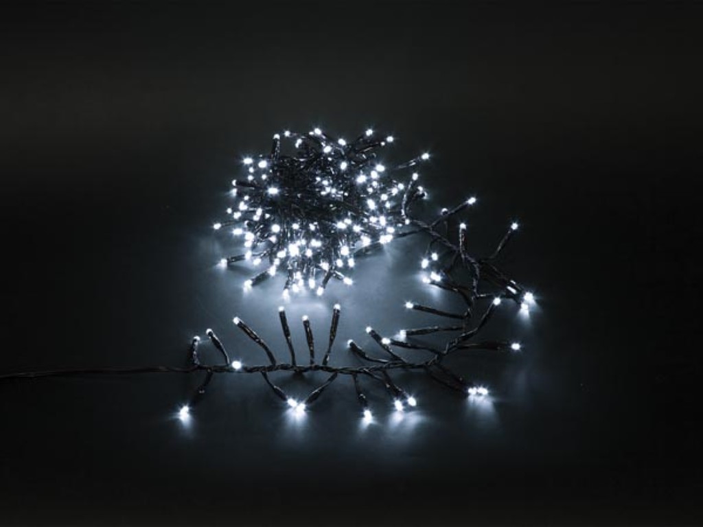 Playlight Firework LED - 2.8 m - 240 leds - wit - groene kabel - modulator - 24 V afbeelding