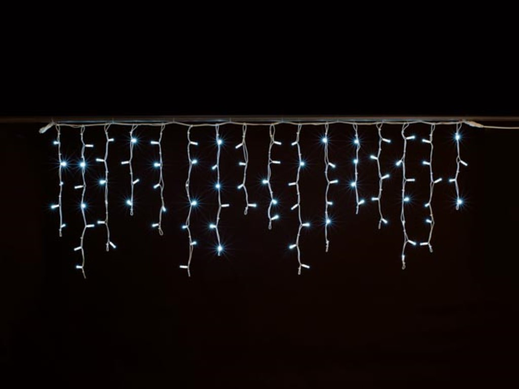 Velleman Simply-connect PRO LINE ijspegelverlichting 2 x 0.70 m 88 leds wit witte kabel 230 V
