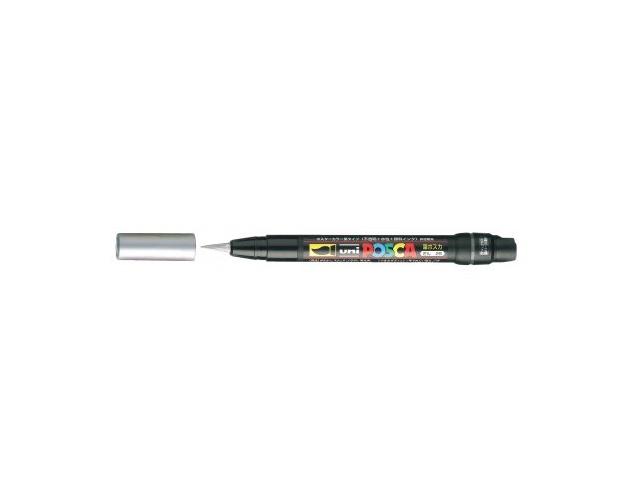 Brushverfstift Posca PCF350 1-10mm zilver afbeelding