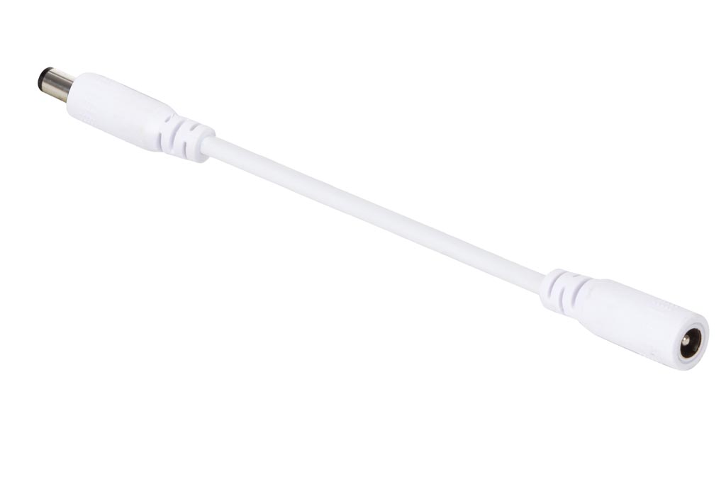 Velleman VERLENGSNOER MET DC-VOEDINGSCONNECTOR (MANNELIJK-VROUWELIJK) 2 m WIT