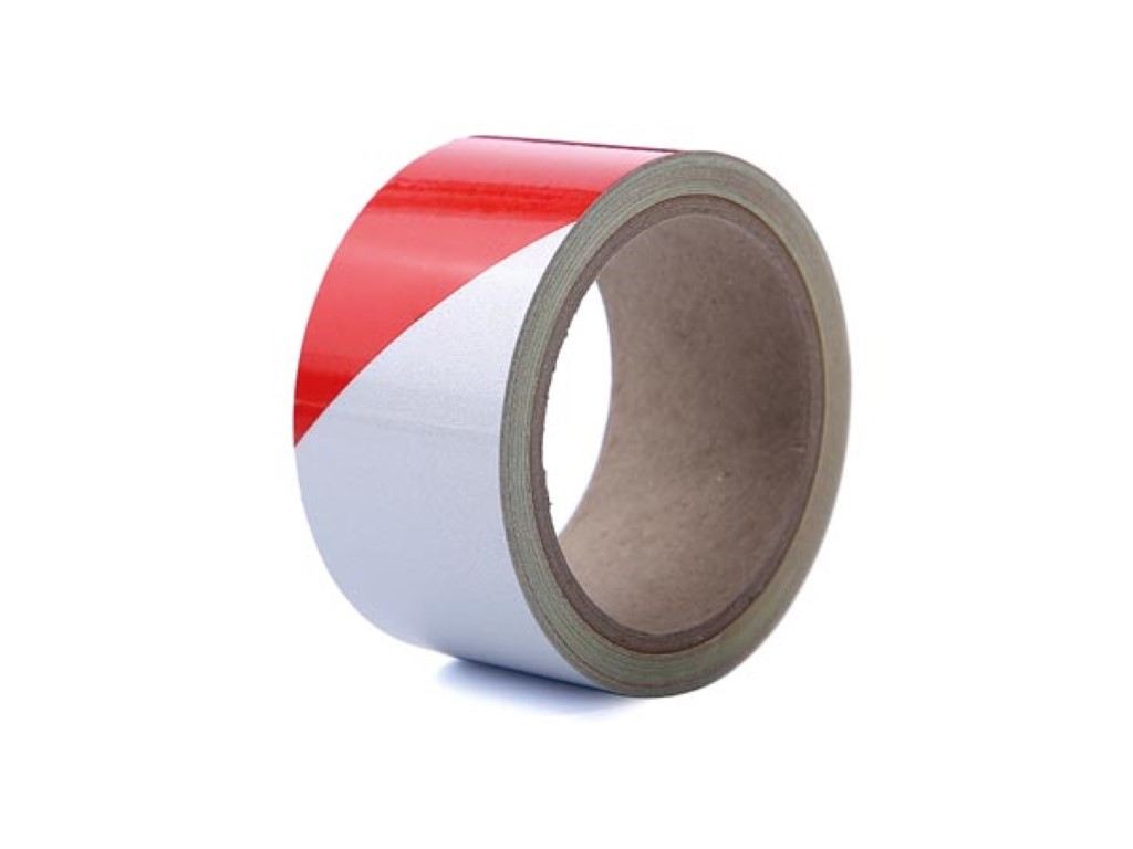 Velleman Reflecterende tape 5cm x 10m Rood Wit