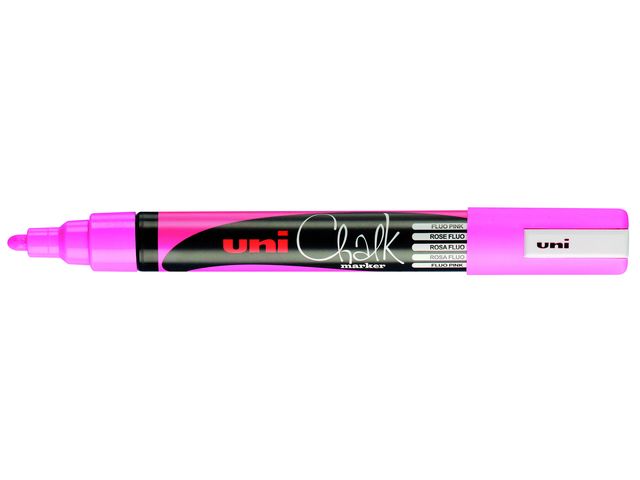 Krijtstift Uni-ball chalk rond 1.8-2.5mm fluor roze afbeelding