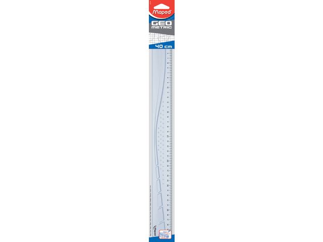 Liniaal Maped Geometric 40cm transparant afbeelding
