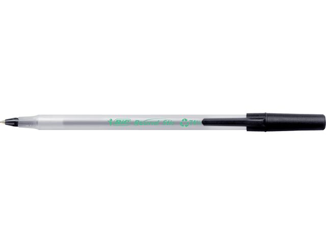 Balpen Bic ecolutions round stic medium zwart afbeelding