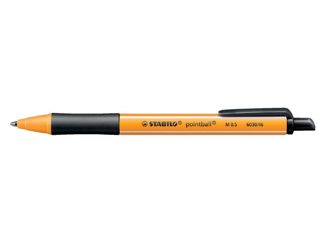 Balpen STABILO pointball 6030/46 medium zwart afbeelding