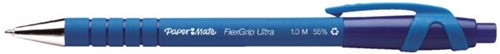 Balpen Paper Mate Flexgrip Ultra medium blauw valuepack 30+6 gratis