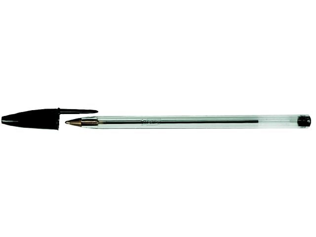 Balpen Bic Cristal medium zwart doos à 90+10 gratis afbeelding