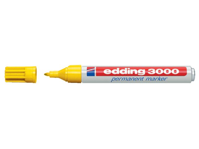 Viltstift edding 3000 rond 1.5-3mm geel afbeelding