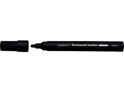 Permanent marker Quantore rond 1-1.5mm zwart afbeelding