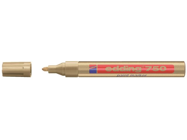 Paintmarker edding 750 op oliebasis 2-4mm goud afbeelding