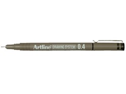 Fineliner Artline technisch 0.4mm zwart