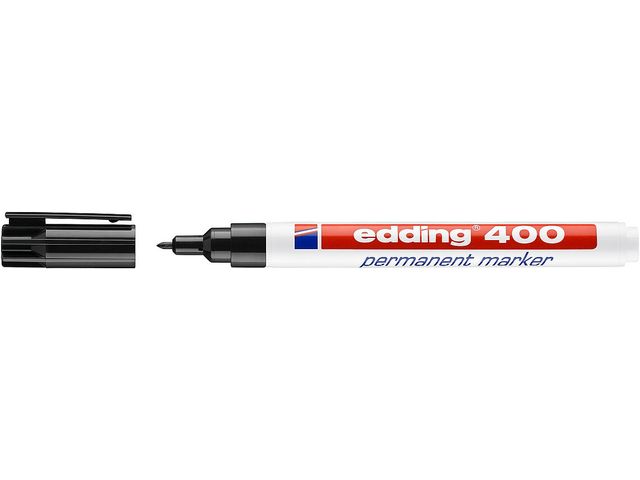 Viltstift edding 400 rond 1mm zwart afbeelding