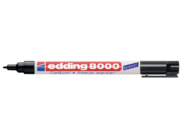 Diepvriesmarker edding 8000 rond 1mm zwart afbeelding