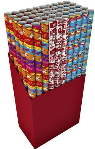 Inpakpapier Sint 300x100cm assorti