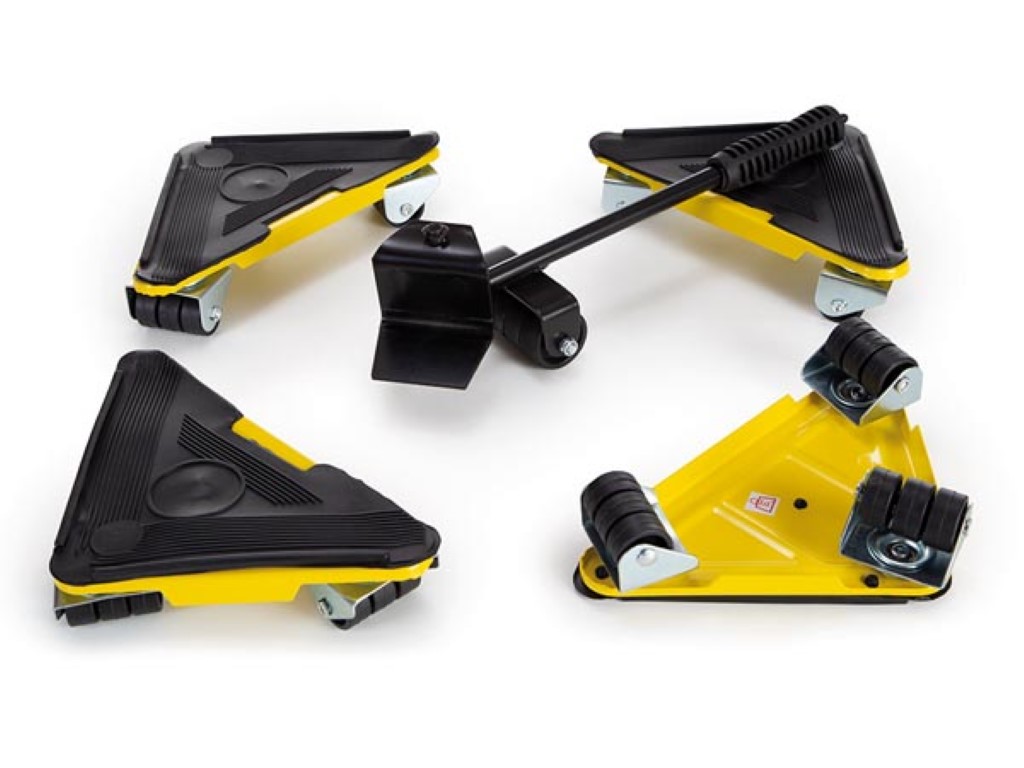 MEUBELVERPLAATSER - ZWARE LASTEN - BELASTING 100 kg - 23 x 17 x 5,2 cm - 4 st. afbeelding