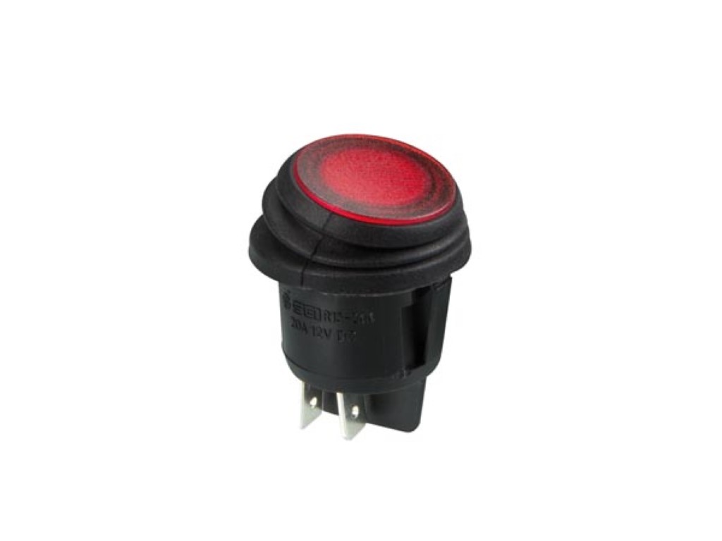 Velleman VERLICHTE ROCKERSCHAKELAAR ROOD 12V 2P ON-OFF