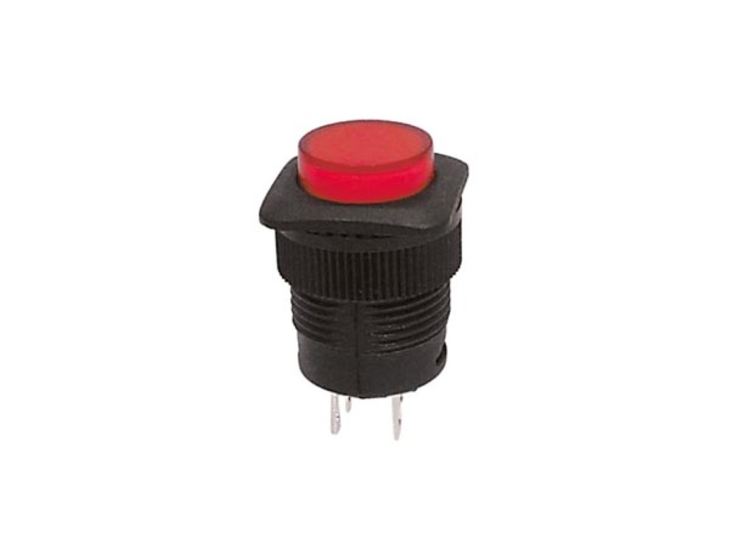 DRUKSCHAKELAAR OFF-(ON) ROOD LED VERLICHTING afbeelding