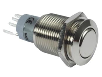Velleman RONDE METALEN SCHAKELAAR SPDT 1NO 1NC