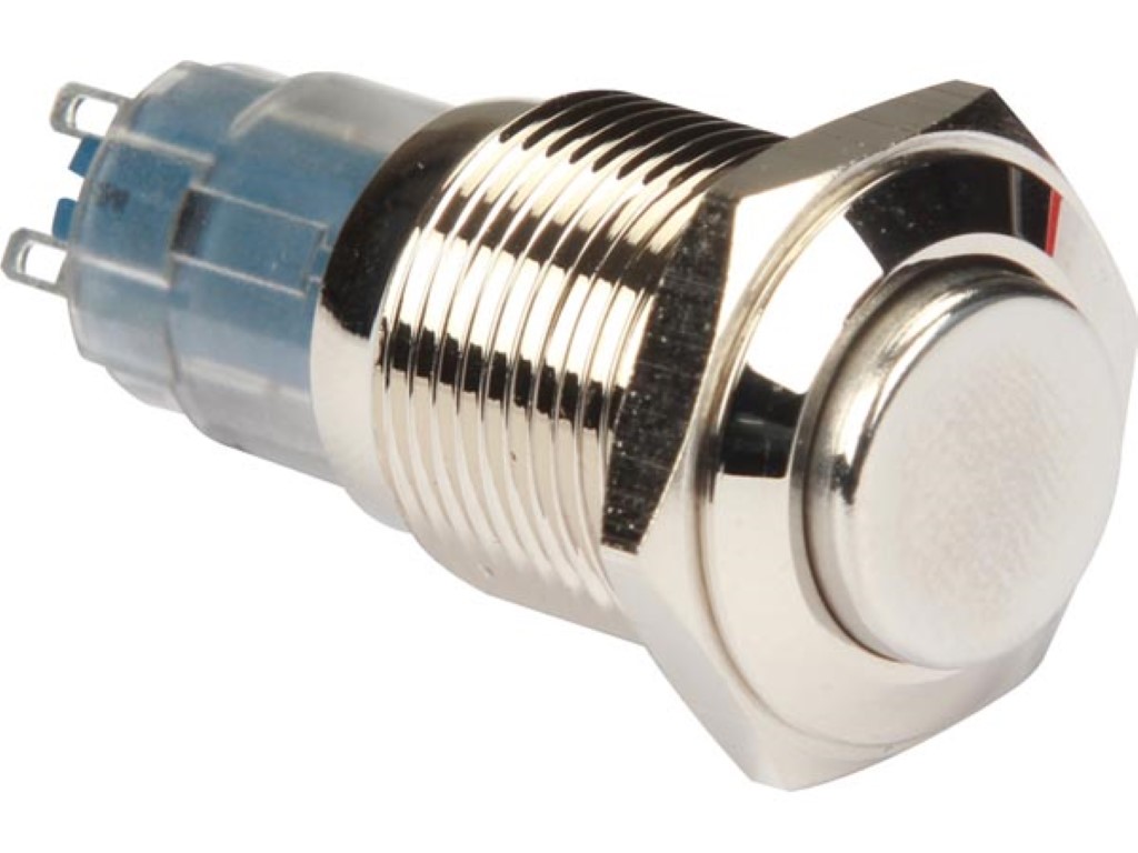 Velleman HOGE RONDE METALEN SCHAKELAAR DPDT 2NO 2NC