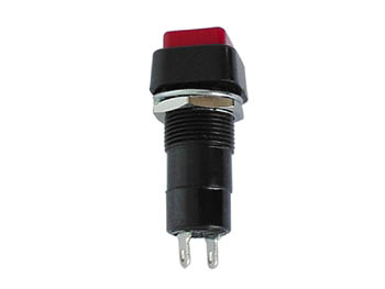 R18-23A DRUKSCHAKELAAR OFF-ON ROOD 3A/125V afbeelding
