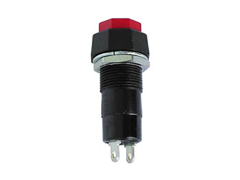 R18-24A DRUKSCHAKELAAR OFF-ON ROOD 3A/125V afbeelding