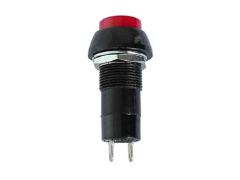 R18-25B DRUKSCHAKELAAR OFF-(ON) ROOD 1A/125V afbeelding