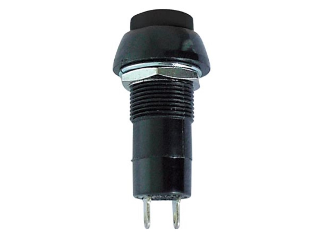 R18-25A DRUKSCHAKELAAR OFF-ON ZWART 1A/125V afbeelding