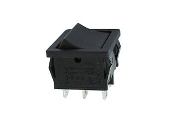 VERMOGEN ROCKERSCHAKELAAR 5A-250V DPDT ON-ON - ZWART