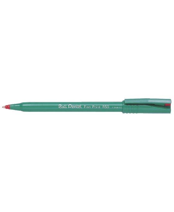 Rollerpen Pentel R50 medium rood afbeelding