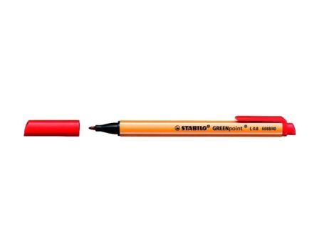 Fineliner STABILO GREENpoint 6088/40 large rood afbeelding