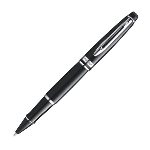 Rollerpen Waterman Expert black lacquer CT fijn afbeelding
