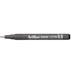 Fineliner Artline technisch 0.8mm zwart