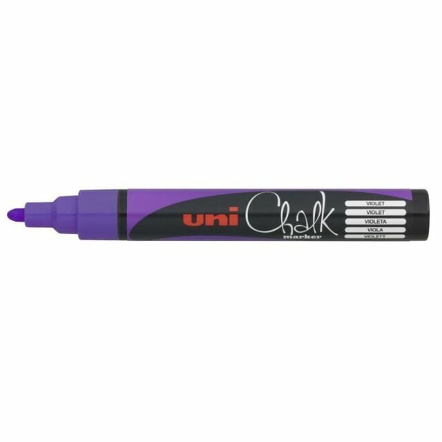 Krijtstift Uni-ball chalk rond 1.8-2.5mm paars afbeelding