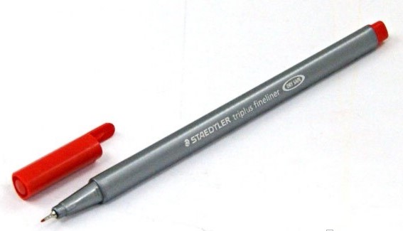 Fineliner Staedtler Triplus 334 rood 0.3mm — Foto 2 van 2