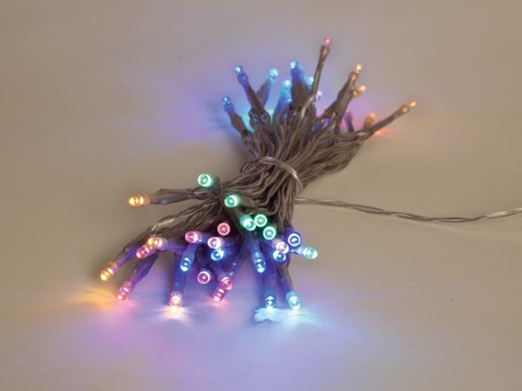 Velleman Showlight 5 m 40 leds veelkleurig transparante kabel dubbele voeding