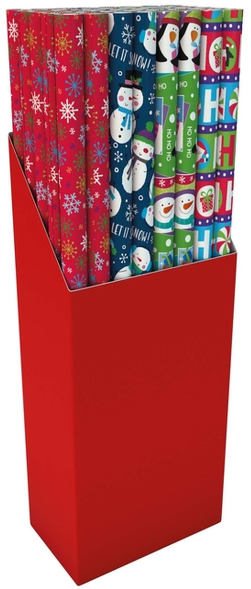Inpakpapier Design Group Kerst 300x100cm assorti afbeelding