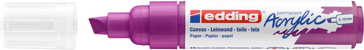 Acrylmarker edding e-5000 breed bessenrood afbeelding