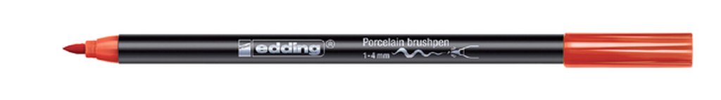 Brushpen edding 4200 porselein rood afbeelding