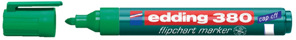 Viltstift edding 380 flipover rond 1.5-3mm groen afbeelding