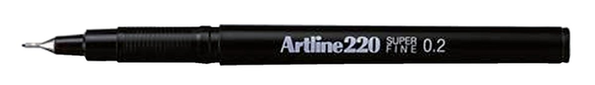Fineliner Artline 220 rond super fijn zwart afbeelding