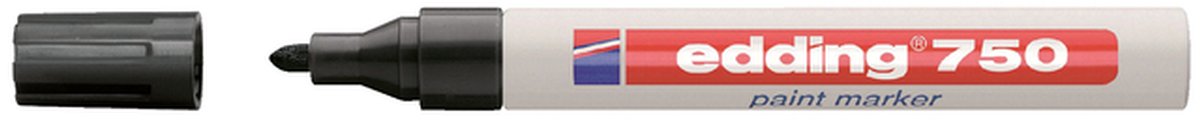 Viltstift edding 750 lakmarker rond 2-4mm zwart afbeelding