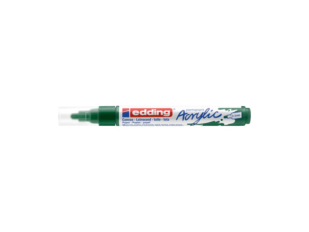 Acrylmarker edding e-5100 medium mosgroen afbeelding
