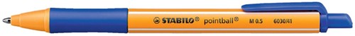 Balpen STABILO pointball 6030/41 medium blauw