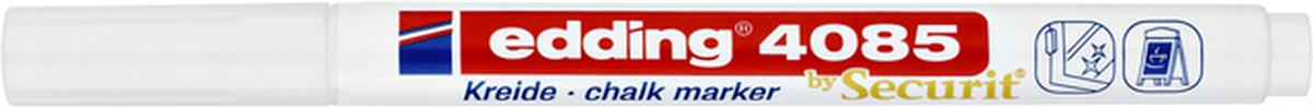 Krijtstift edding 4085 by Securit rond 1-2mm wit afbeelding