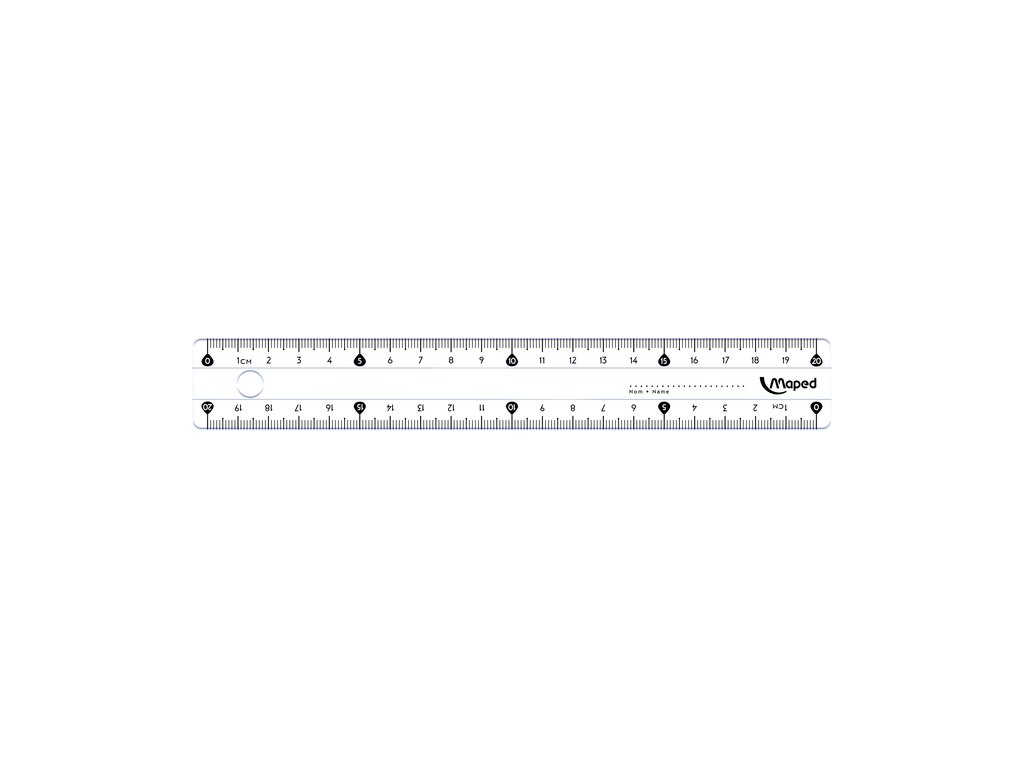 Liniaal Maped Classic 20cm afbeelding