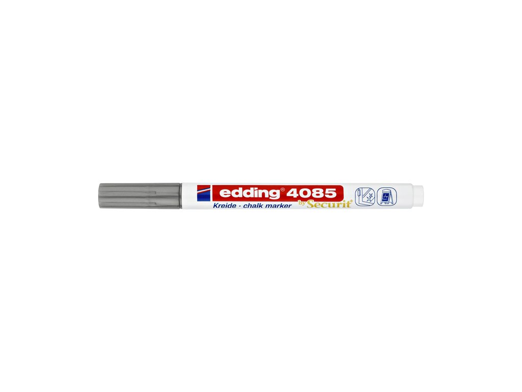 Krijtstift edding 4085 by Securit rond 1-2mm zilver afbeelding