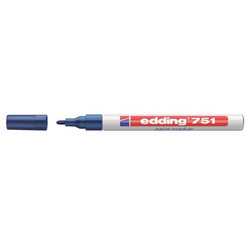 Viltstift edding 751 lakmarker rond 1-2mm blauw afbeelding