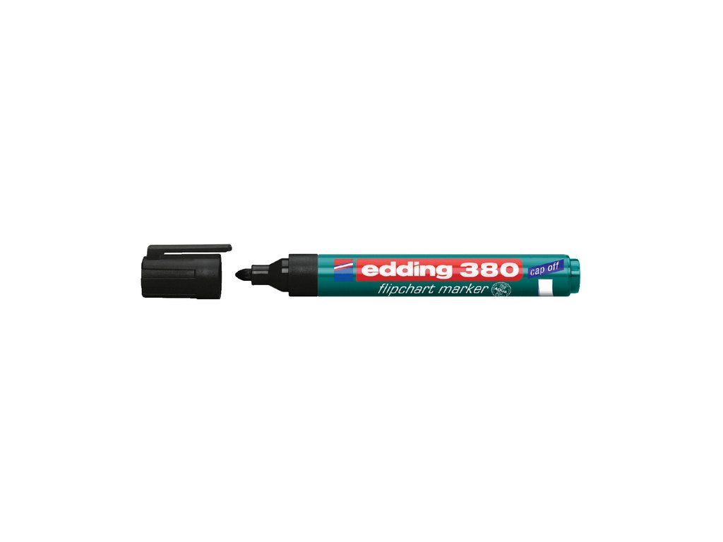 Viltstift edding 380 flipover rond 1.5-3mm zwart afbeelding