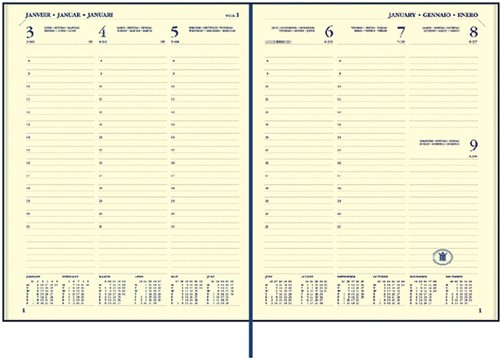 Agenda 2026 Ryam Executive Mundior 7dagen/2pagina's bordeaux